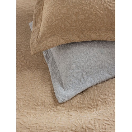 Κουβέρτα Μονή (170x260) ανάγλυφη Matelasse Palamaiki Alina Grey