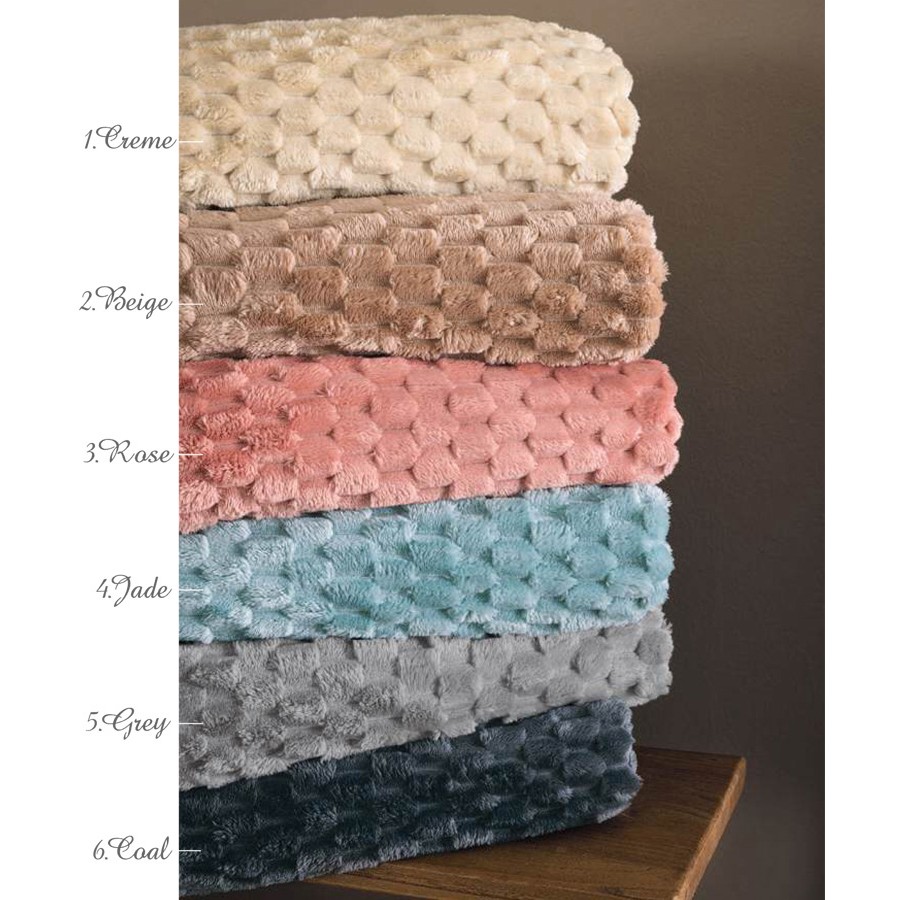 Κουβέρτα Μονή (160x220) Flannel Fleece Palamaiki Aster Grey
