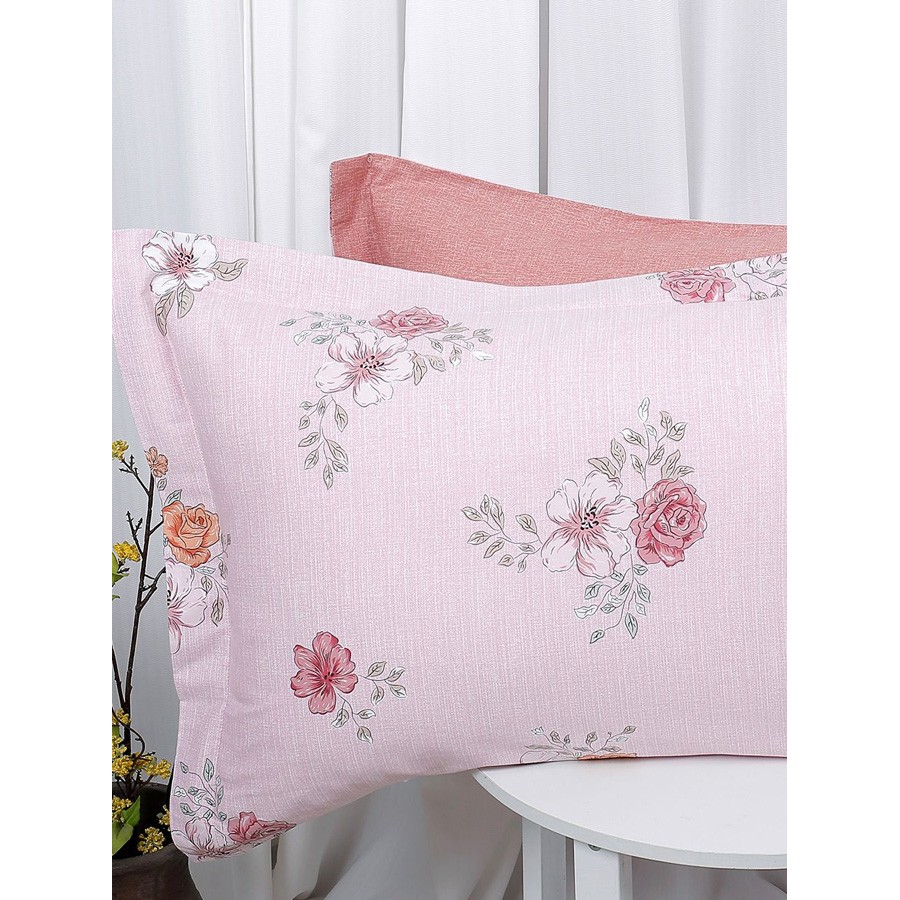 Σετ Πάπλωμα με Σεντόνια Υπέρδιπλο (230x250) Βαμβακοσατέν Palamaiki Bed In A Bag B0694 Τριαντάφυλλα