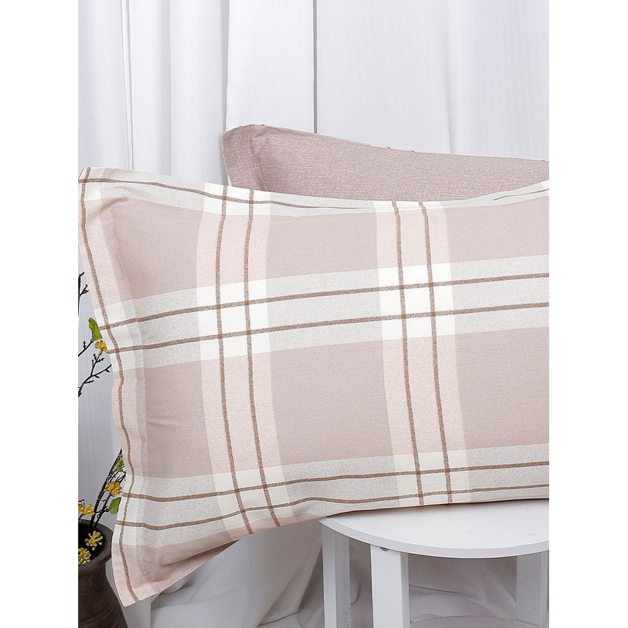 Σετ Πάπλωμα με Σεντόνια Υπέρδιπλο (230x250) Βαμβακοσατέν Palamaiki Bed In A Bag B0697 Μπεζ Καρό