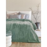 Κουβέρτα Μονή (160x220) Βελουτέ, Super Soft Palamaiki Dream Velour/3 Olive