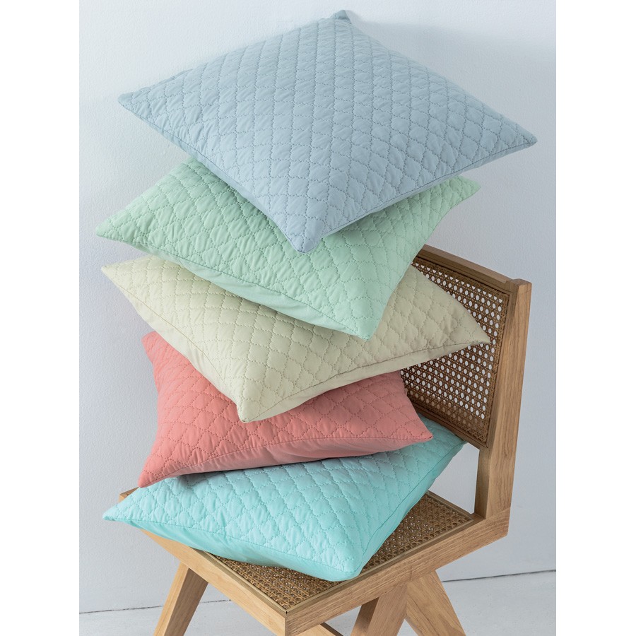 Διακοσμητική Μαξιλαροθήκη Φιγούρας (48x48) Μονόχρωμη Palamaiki Jenn/2 ivory