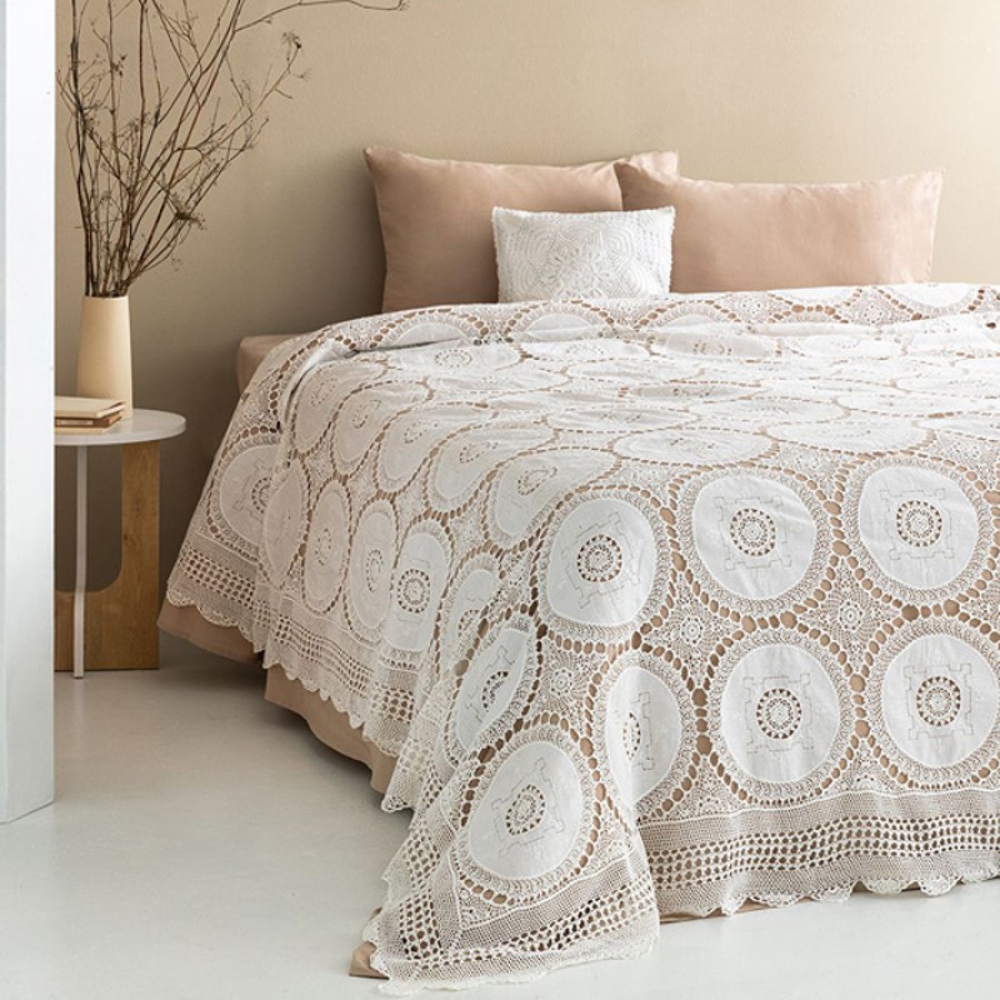 Κουβέρτα Υπέρδιπλη (240x275) Xειροποίητη Πλεκτή Palamaiki kate