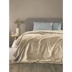 Κουβέρτα Μονή (160x220) Flannel Fleece Super Soft 460 γρ|τμ Palamaiki Lucy Fog