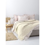 Κουβέρτα Μονή (170x240) Βαμβακερή Muslin Μονόχρωμη Palamaiki Mous natural
