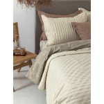 Κουβερλί Υπέρδιπλο (220x240) Μονόχρωμο Palamaiki Tot Ivory