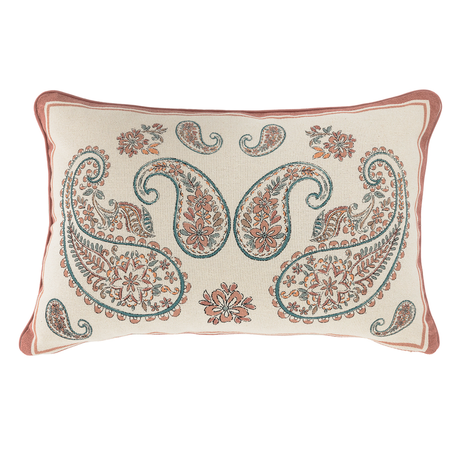 Διακοσμητική Μαξιλαροθήκη (40x60) Τυπωτή με λαχούρια Palamaiki MH200