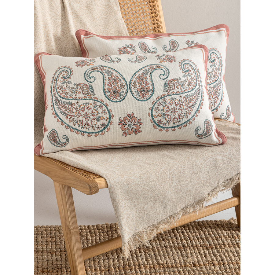 Διακοσμητική Μαξιλαροθήκη (40x60) Τυπωτή με λαχούρια Palamaiki MH200