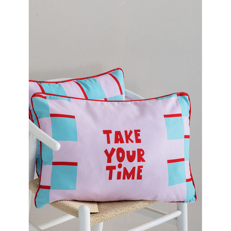 Διακοσμητική Μαξιλαροθήκη (43x43) Τυπωτή με γεωμετρικά σχέδια Palamaiki Time AS123