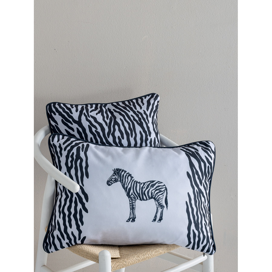 Διακοσμητική Μαξιλαροθήκη (43x43) Τυπωτή με Ζέβρα Palamaiki Zebra AS117