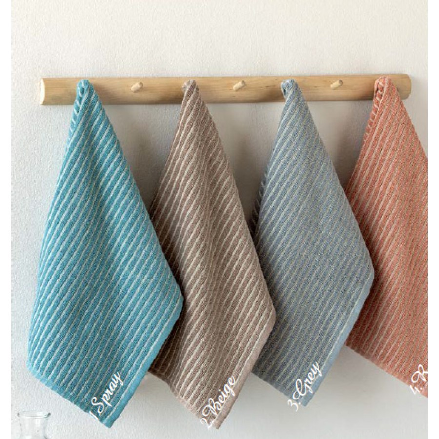 Σετ 2τεμ Πετσέτες Κουζίνας-Ποτηρόπανα (40x50) Palamaiki Kity Grey