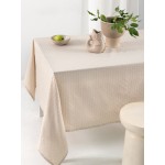 Τραπεζομάντηλο Αλέκιαστο 6 Ατόμων (175x160) Ζακάρ Μονόχρωμο Palamaiki Milly beige