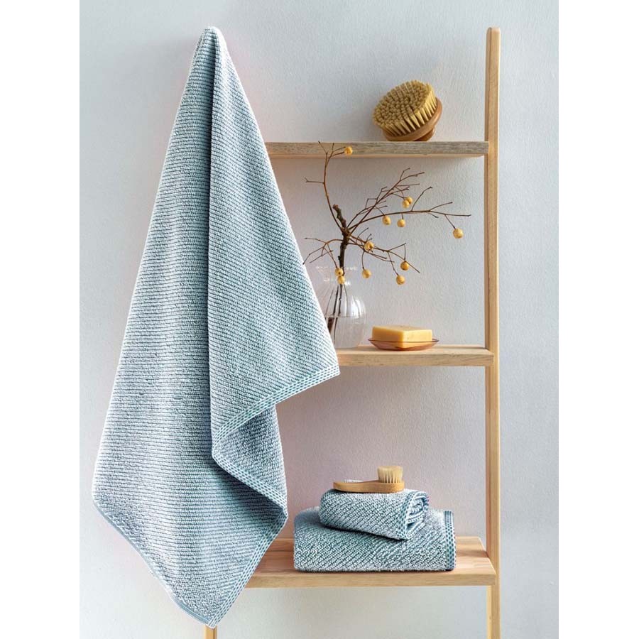 Σετ Πετσέτες 3 τεμ (Χειρός|Προσώπου|Λουτρού) Μονόχρωμες Palamaiki Harvey Blue