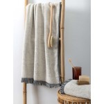 Πετσέτα Προσώπου (50x90) Μονόχρωμη με Κρόσσι 600 γραμ/τμ Palamaiki Iggy black