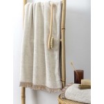 Πετσέτα Προσώπου (50x90) Μονόχρωμη με Κρόσσι 600 γραμ/τμ Palamaiki Iggy brown