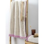 Πετσέτα Προσώπου (50x90) Μονόχρωμη με Κρόσσι 600 γραμ/τμ Palamaiki Iggy pink