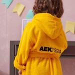 Μπουρνούζι Παιδικό με Κουκούλα (No 6-8) ΑΕΚ Palamaiki Aek 1924 Young