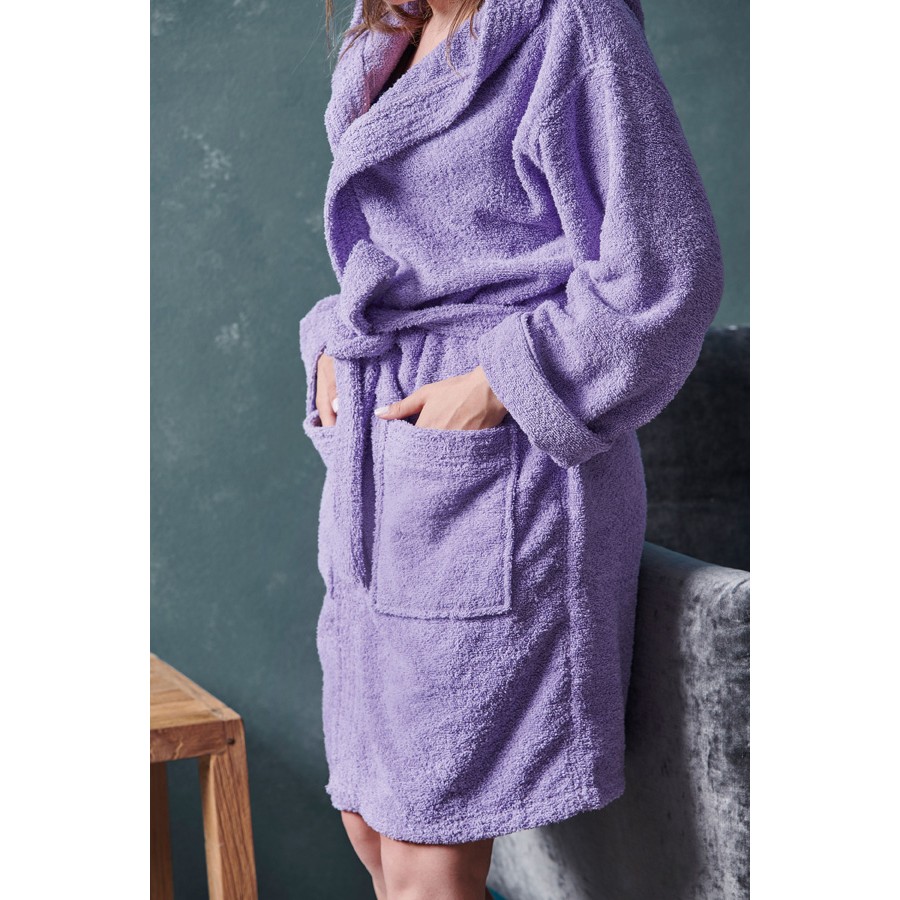 Μπουρνούζι (XXLarge) με Κουκούλα Palamaiki Classic Lavander Μπουρνούζι (XXLarge) με Κουκούλα Palamaiki Classic Lavander