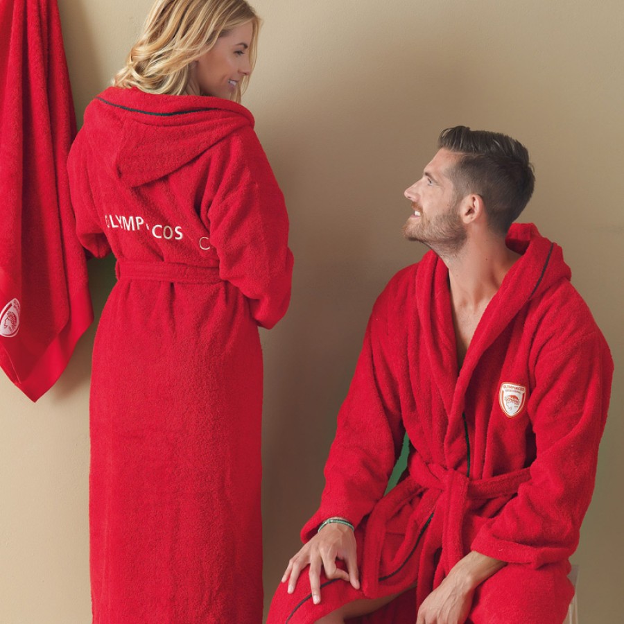 Μπουρνούζι (Medium) με Κουκούλα Ολυμπιακός Palamaiki Olympiacos 1925 Adults