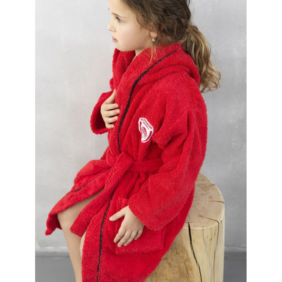 Μπουρνούζι Παιδικό με Κουκούλα (No 2-4) Ολυμπιακός Palamaiki Olympiacos 1925 Young