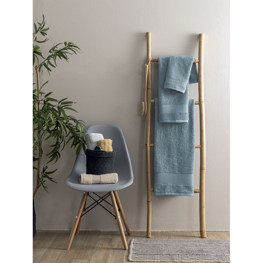 Πετσέτα Λουτρού (70x140) Βαμβακερή Μονόχρωμη 620 γραμ/τμ Palamaiki Naya Sky