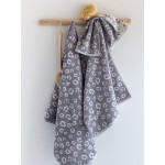 Πετσέτα Προσώπου (50x90) Με Animal Print Σχέδιο 550 γραμ/τμ Palamaiki Pam Grey