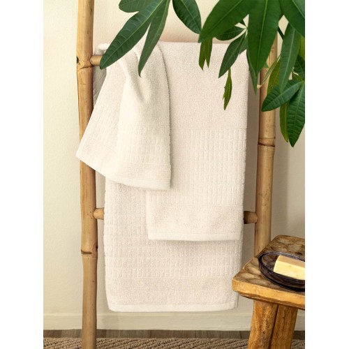 Πετσέτα Χεριών (30x50) Βαμβακερή Μονόχρωμη Palamaiki Roll Ecru