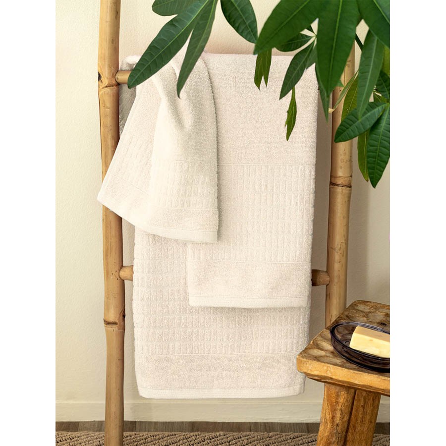 Πετσέτα Χεριών (30x50) Βαμβακερή Μονόχρωμη Palamaiki Roll Ecru