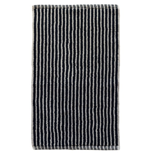 Ταπέτο - Πατάκι Μπάνιου (50x80) Χειροποίητο Βαμβακερό Palamaiki Stik black