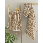 Πετσέτα Προσώπου (50x90) Με Animal Print Σχέδιο 550 γραμ/τμ Palamaiki Zeb Fog