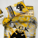 Μαξιλαροθήκες Ζεύγος (52x72) Βαμβακερές 144 κλωστές Palamaiki Aek 1924 AEK8