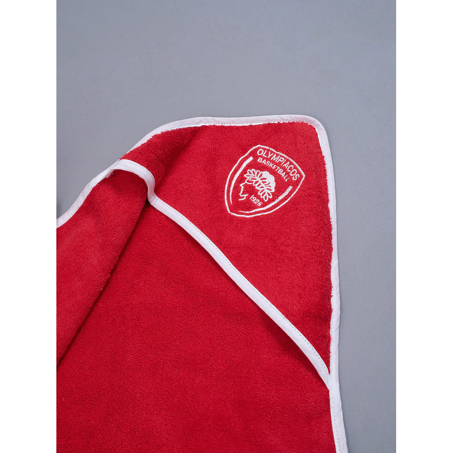 Σετ Λουτρού Βρεφικό (75x75+37x40+20x25) Βαμβακερό Με Κέντημα Palamaiki Olympiacos Baby Block