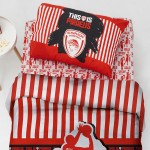 Μαξιλαροθήκες Ζεύγος (52x72) Βαμβακερές 144 κλωστές Palamaiki Olympiacos BC8