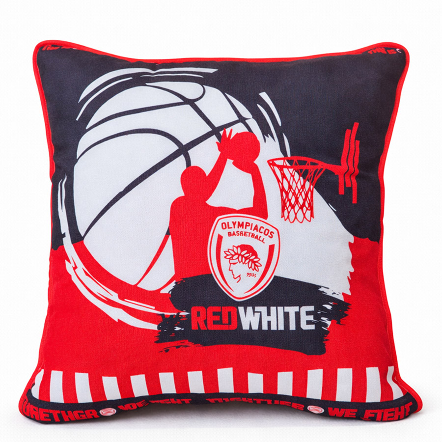 Διακοσμητική Μαξιλαροθήκη Ολυμπιακού (43x43) Διπλής Όψεως Palamaiki Olymbiacos Oly