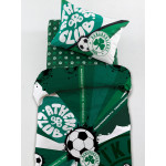 Σετ Παπλωματοθήκη Μονή (170x250) Βαμβακερή Διπλής Όψης 144 κλωστές Panathinaikos FC12