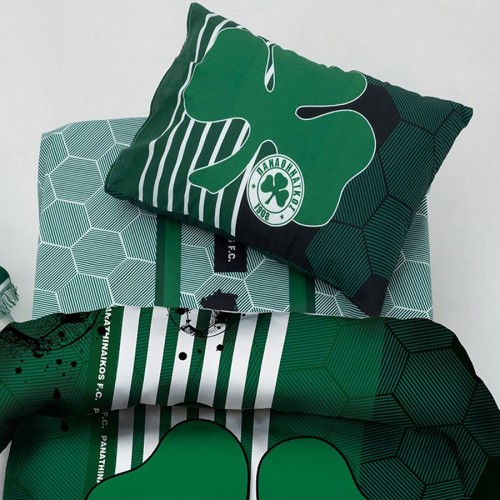 Μαξιλαροθήκες Ζεύγος (52x72) Βαμβακερές 144 κλωστές Palamaiki Panathinaikos FC11