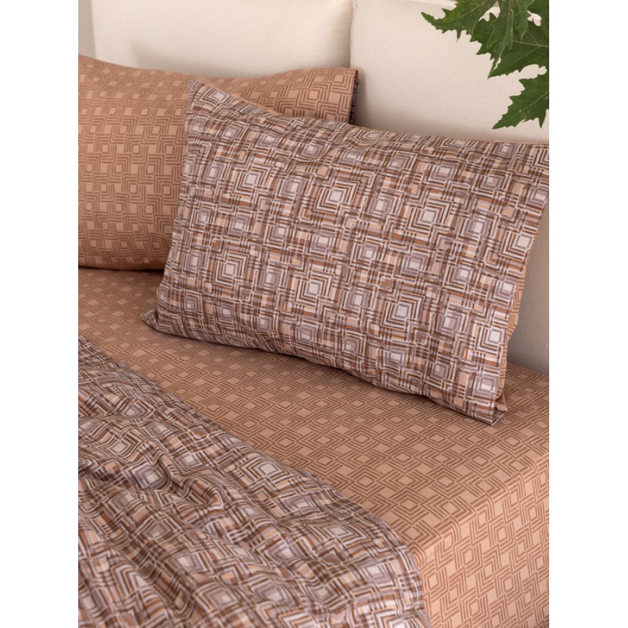 Σετ Σεντόνια Φανελένια Υπέρδιπλα (240x265) Palamaiki Flannel Beauty FB0229