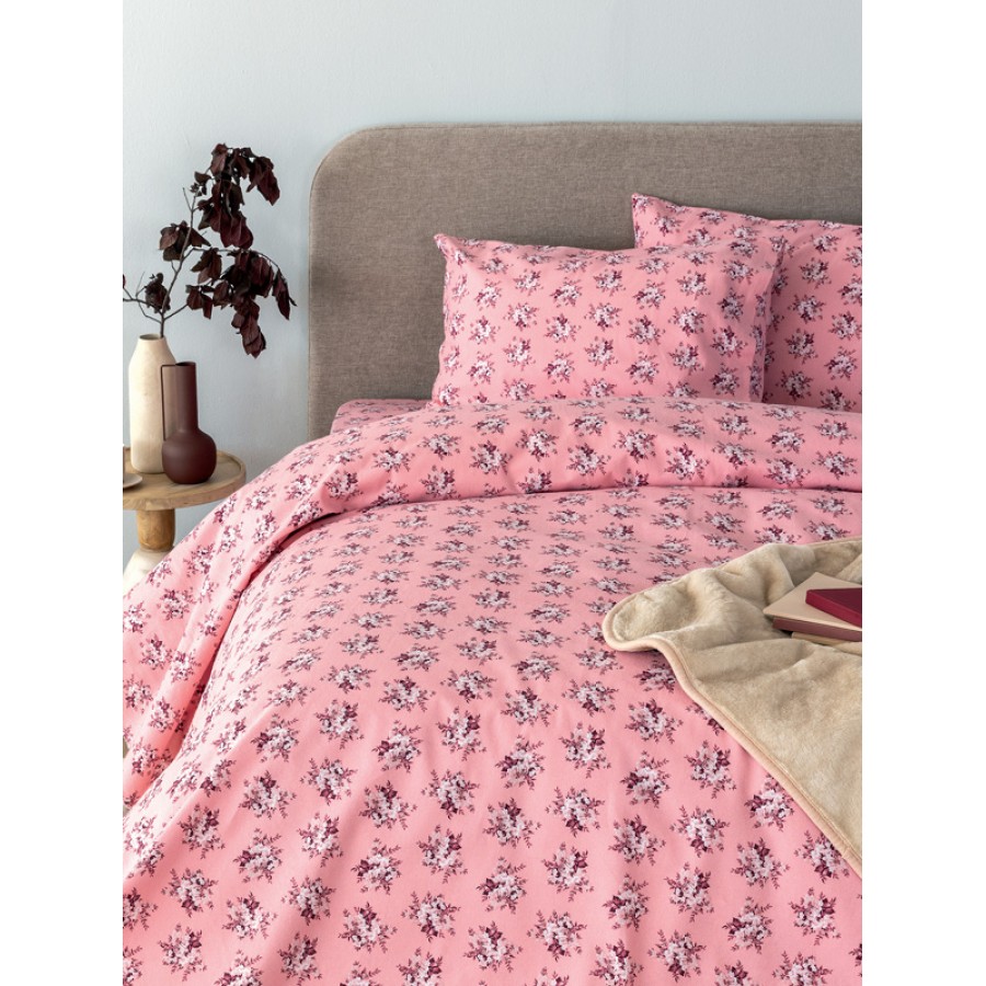 Σετ Σεντόνια Φανελένια Υπέρδιπλα (240x265) Palamaiki Flannel Beauty FB0231