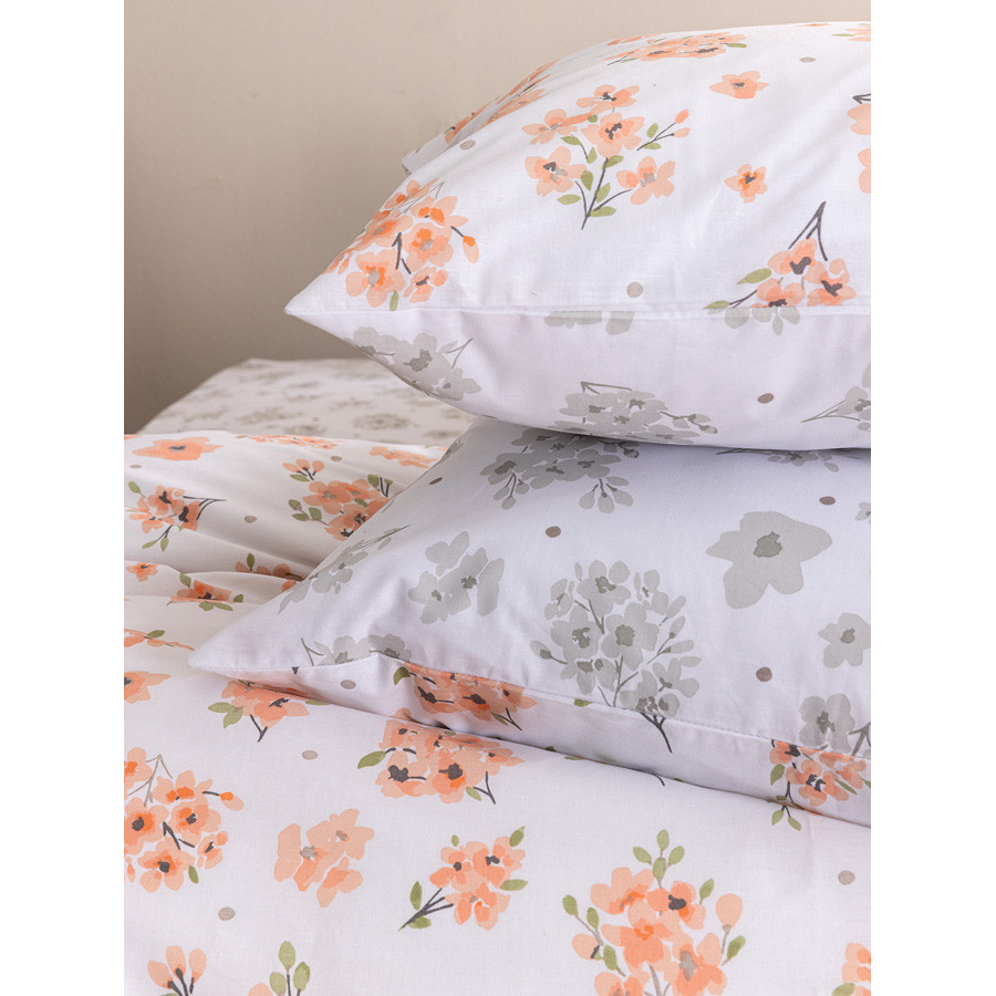Σετ Σεντόνια Διπλά (200x260) Βαμβακερά Palamaiki FL6295 φλοράλ