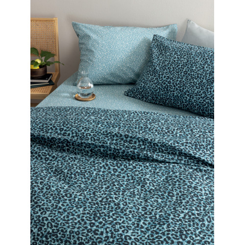 Σετ Σεντόνια Σούπερ Υπέρδιπλα King Size (280x265) Βαμβακερά Palamaiki FL6300 animal print