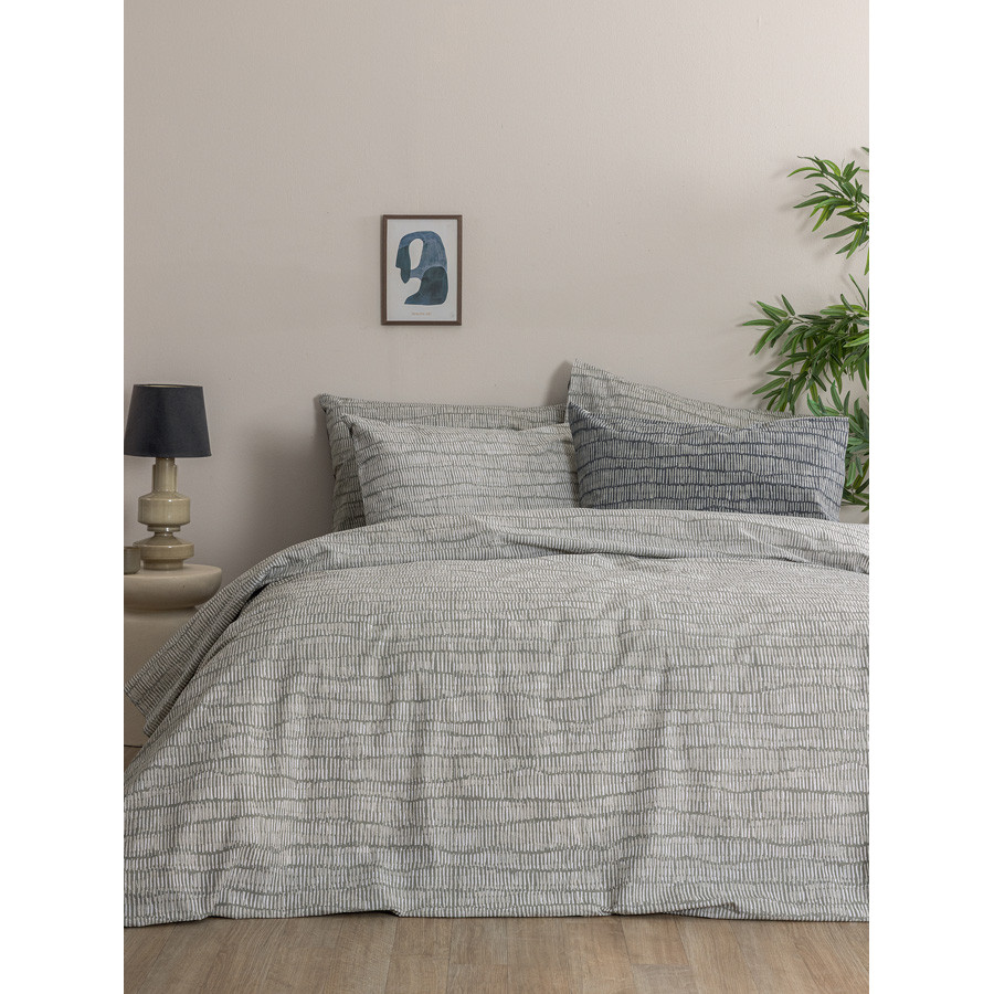 Σετ Σεντόνια Υπέρδιπλα (240x265) Με Λάστιχο Βαμβακερά Palamaiki FL6302