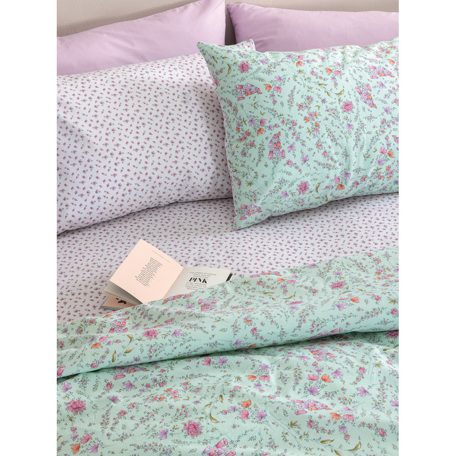 Σετ Σεντόνια Διπλά (200x265) Βαμβακερά Palamaiki FL6304 φλοράλ
