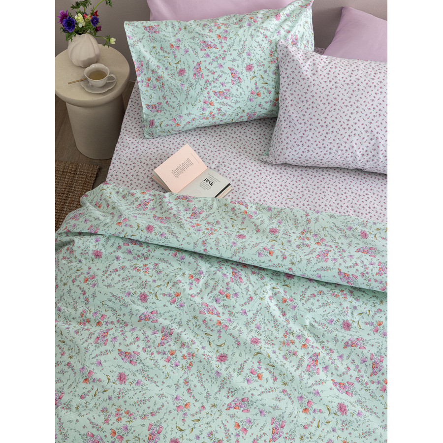 Σετ Σεντόνια Διπλά (200x265) Βαμβακερά Palamaiki FL6304 φλοράλ
