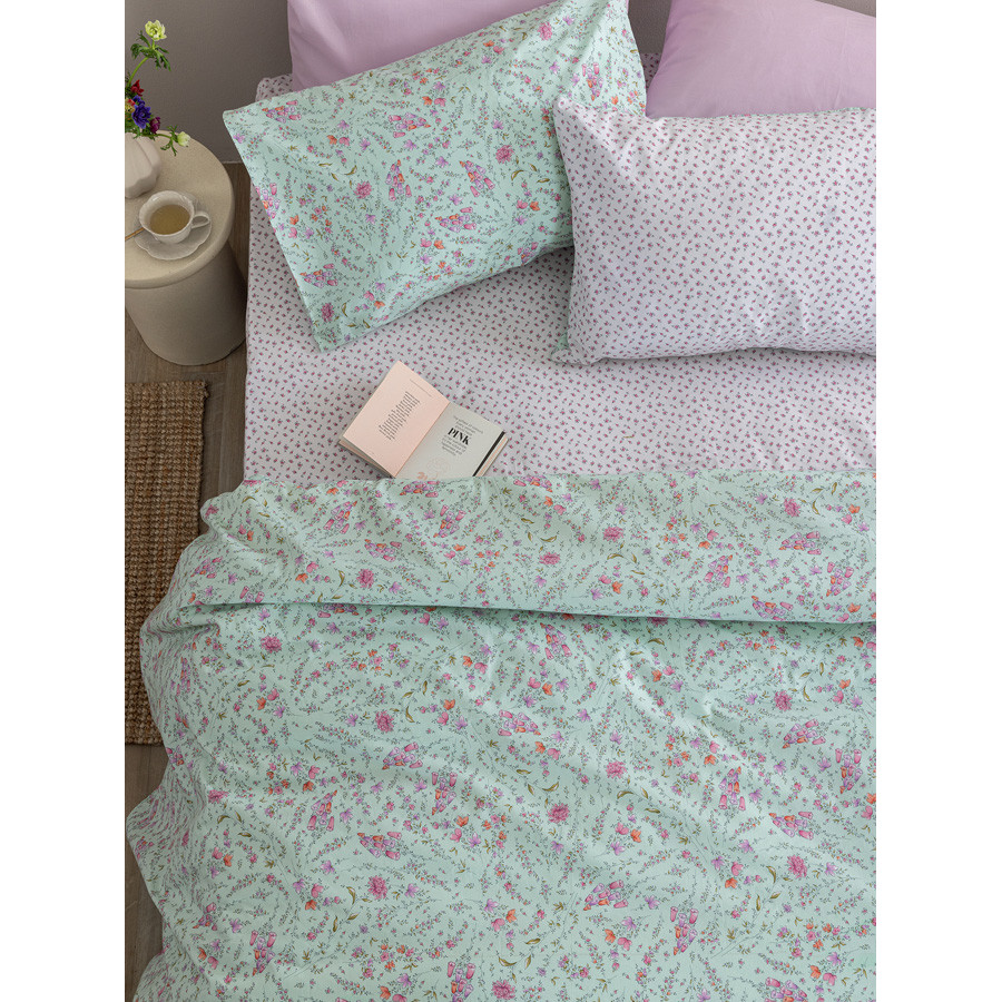 Σετ Σεντόνια Διπλά (200x265) Βαμβακερά Palamaiki FL6304 φλοράλ