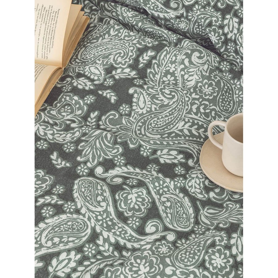 Σετ Παπλωματοθήκη Υπέρδιπλη (230x250) Βαμβακοσατέν 200 Kλωστών Palamaiki Ivy IS811