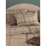 Μαξιλαροθήκες Ζεύγος (52x72+5 Oxford) Βαμβακοσατέν 200 Kλωστών Palamaiki Ivy IS814