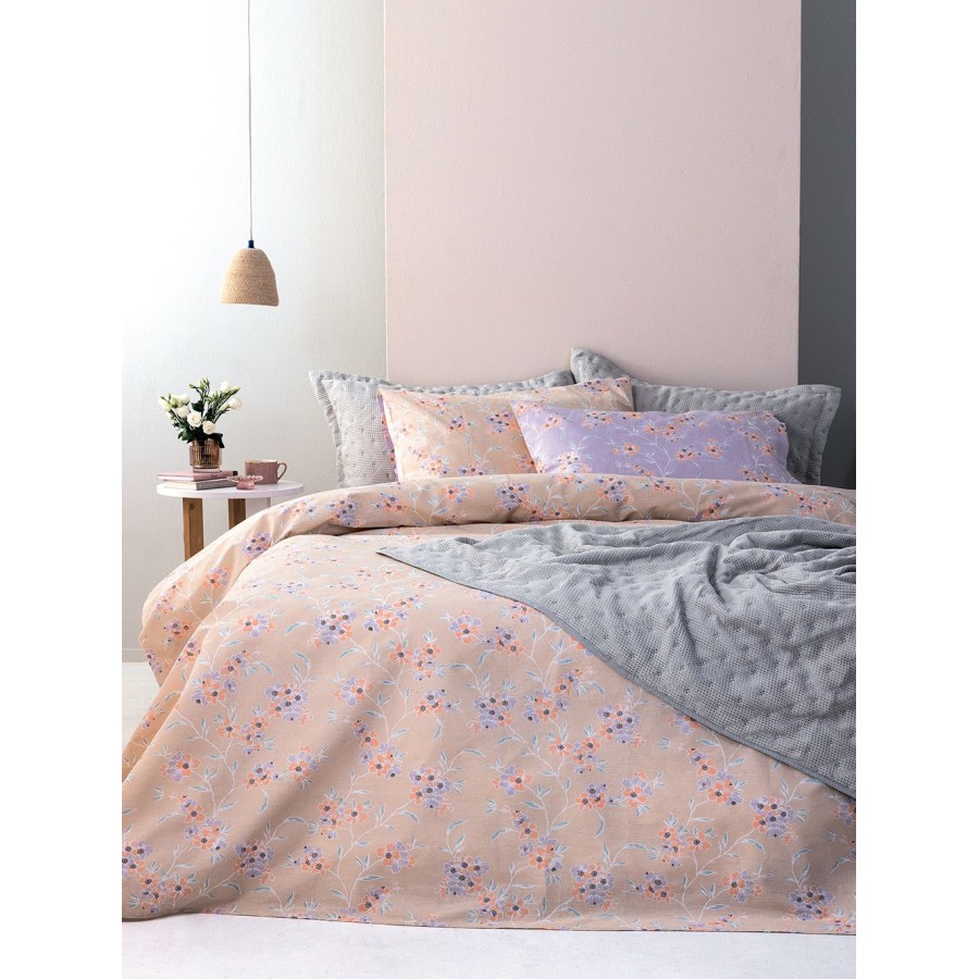 Σετ Σεντόνια Μονά (170x260) με λάστιχο Βαμβακερά Palamaiki FL6262