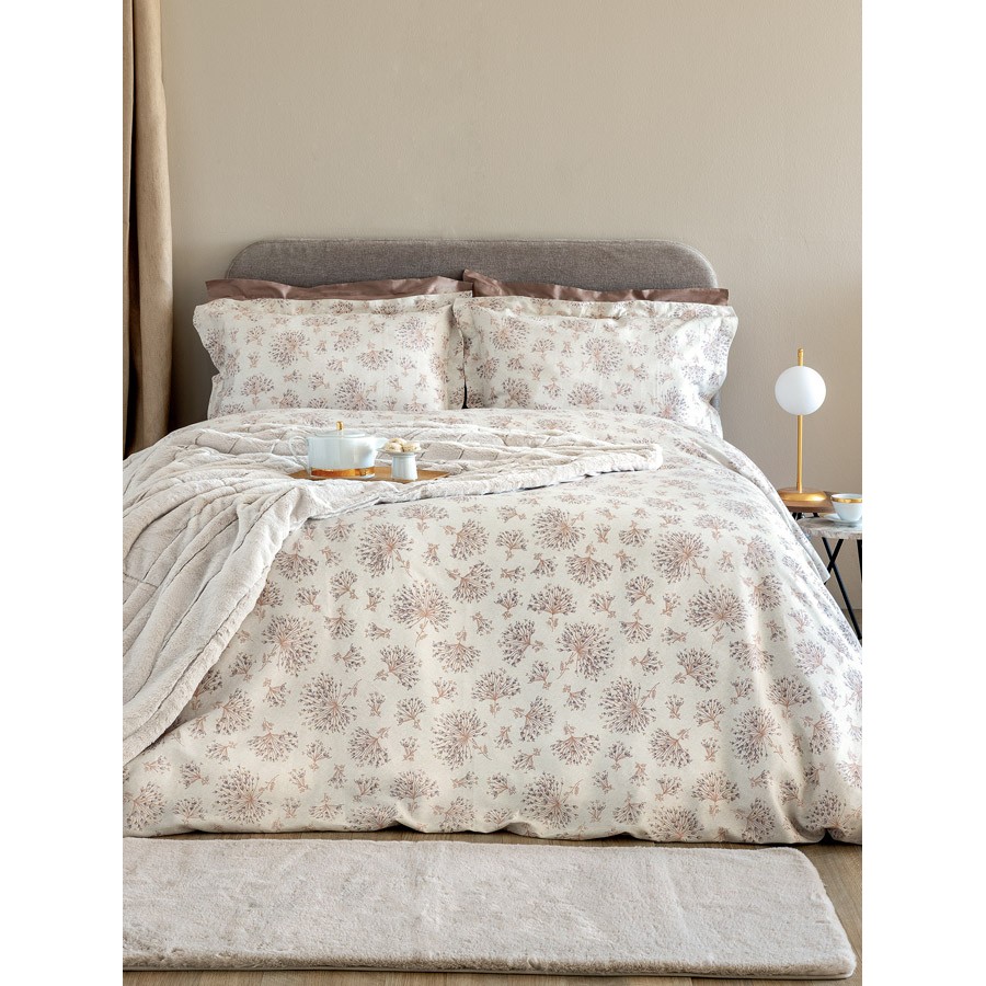 Σετ Σεντόνια Μονά (170x270) Βαμβακοσατέν 200 Kλωστών Palamaiki Ivy IS806