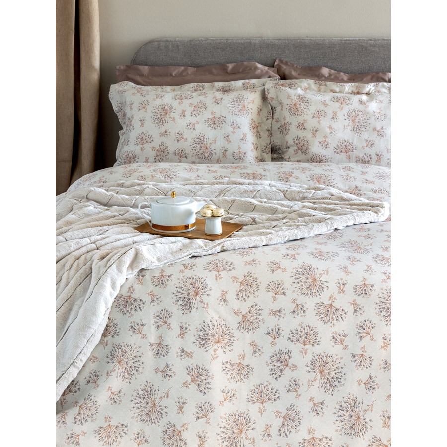 Σετ Σεντόνια Μονά (170x270) Βαμβακοσατέν 200 Kλωστών Palamaiki Ivy IS806