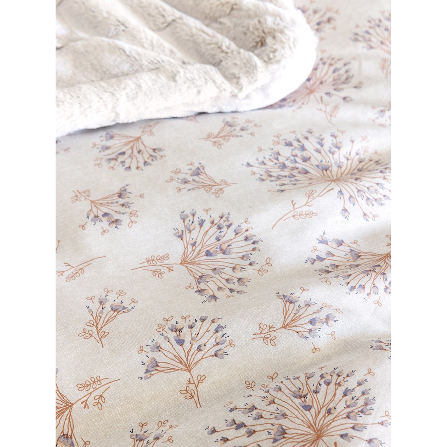 Σετ Σεντόνια Μονά (170x270) Βαμβακοσατέν 200 Kλωστών Palamaiki Ivy IS806